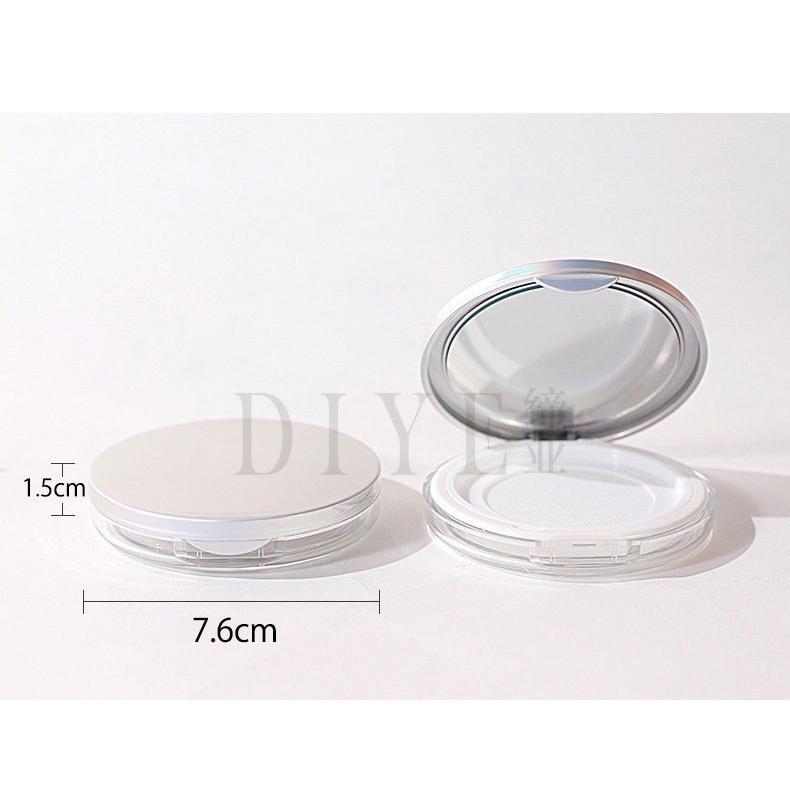 フェイスパウダー用ケース 詰め替え容器 メイク道具 ミラー付き ルース