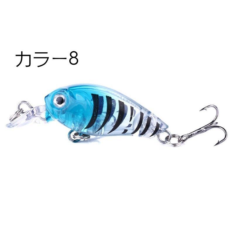 クランクベイト ハードルアー リップ トリプルフック 小型 ハード