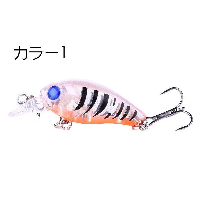 クランクベイト ハードルアー リップ トリプルフック 小型 ハード