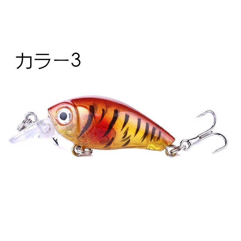 クランクベイト ハードルアー リップ トリプルフック 小型 ハード