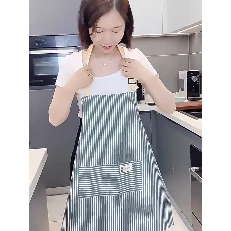 エプロン ワークエプロン レディース メンズ 男女兼用 ロング 首掛け
