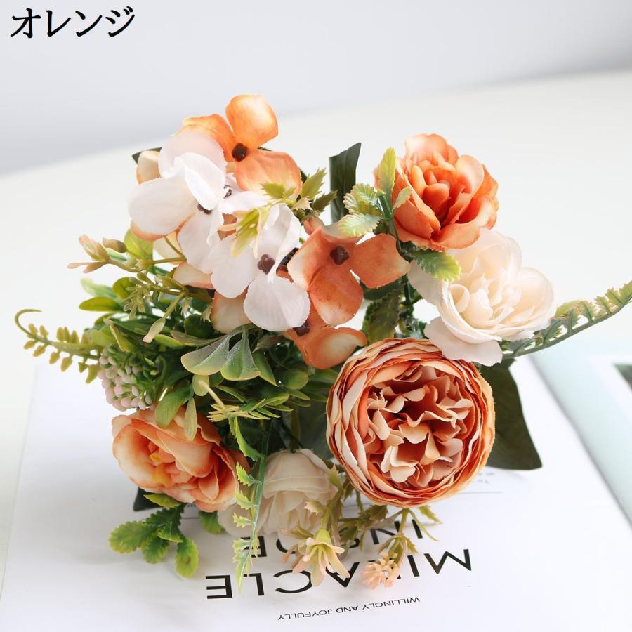 造花 1本 フェイクフラワー フラワーアレンジメント ブーケ 花束 牡丹