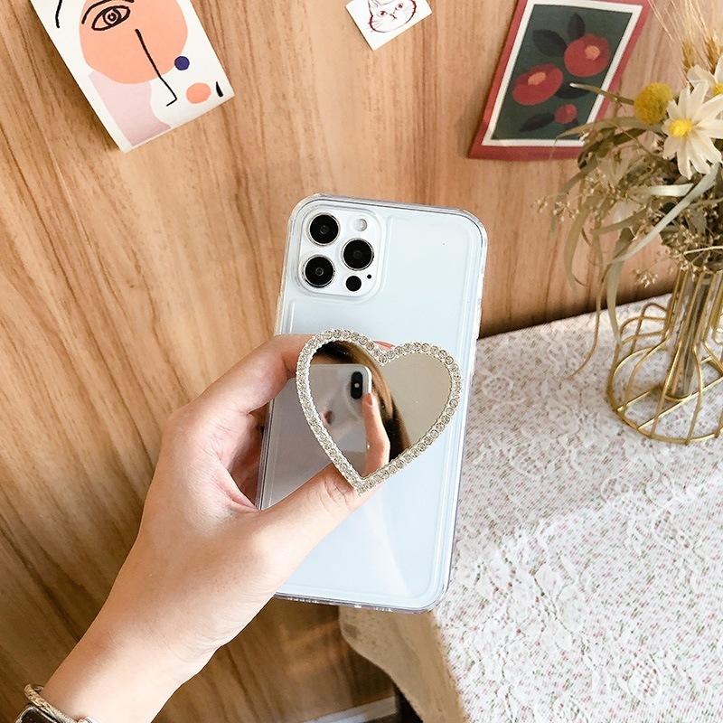 スマホグリップ グリップトック スマホリング レディース ミラー