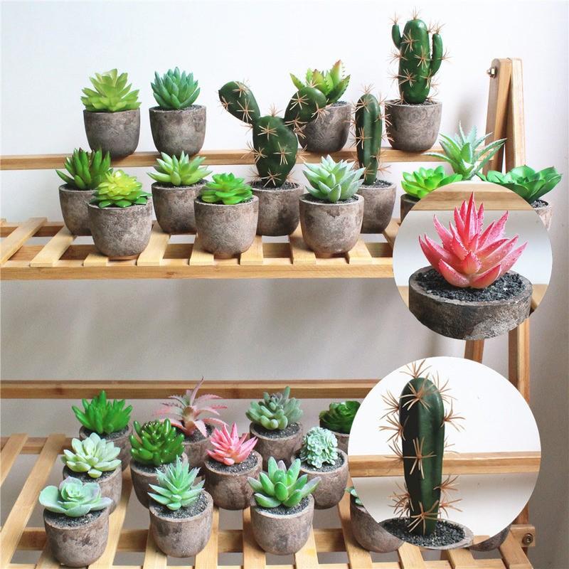 フェイクグリーン 多肉植物 ミニサボテン 造花 インテリア ポット入り 鉢付き セレウス アロエ 室内装飾 リビング 玄関 プラスナオ Paypayモール店 通販 Paypayモール