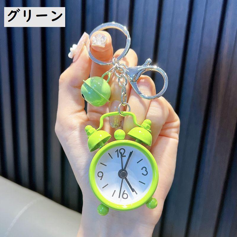 ミニ時計キーホルダー ミニウォッチキーホルダー ナスカン 目覚まし