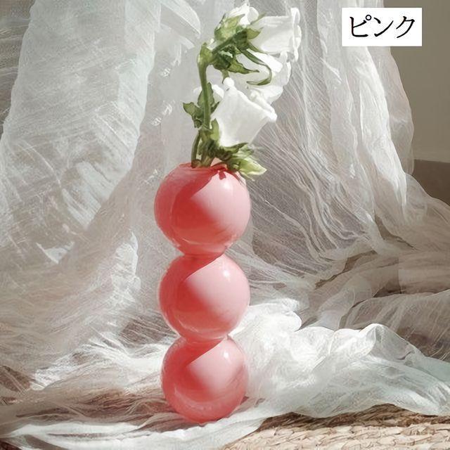 フラワースタンド 北欧 ガラス クリア 4色展開 かわいい シンプル 暮らしに花 フラワースタンド 北欧 ガラス クリア 4色展開 かわいい シンプル