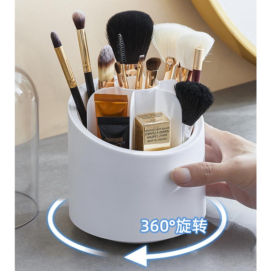 メイクブラシスタンド メイクボックス コスメ収納 フタ付き クリア