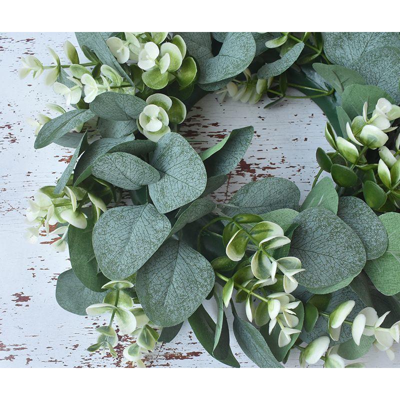 ボタニカルグリーンリース✴︎ナチュラルリース✴︎玄関リース✴︎造花