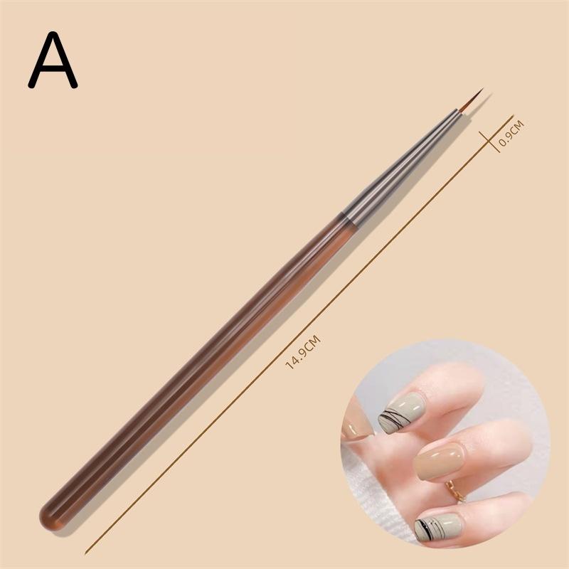 ネイルアートブラシ 筆 ジェルネイル マニキュア ネイルブラシ 細