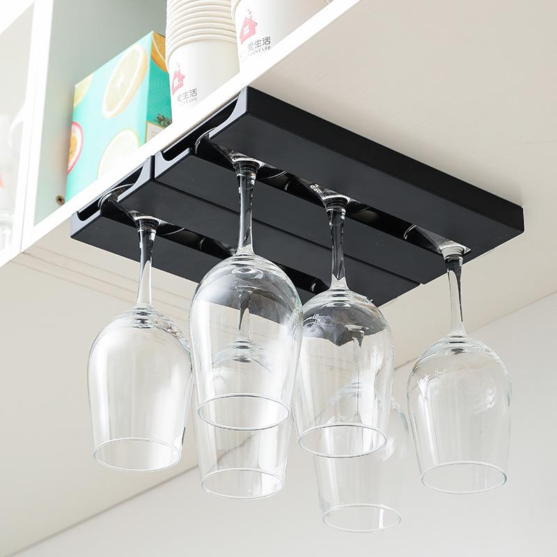 ワインホルダーキッチン吊り棚 plusnao ワイングラスホルダー 吊り下げ シングル 単品 1列 1個