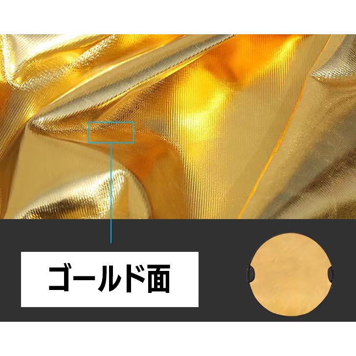 レフ板 直径60cm 撮影用 丸型 円形 折りたたみ可能 コンパクト 小型