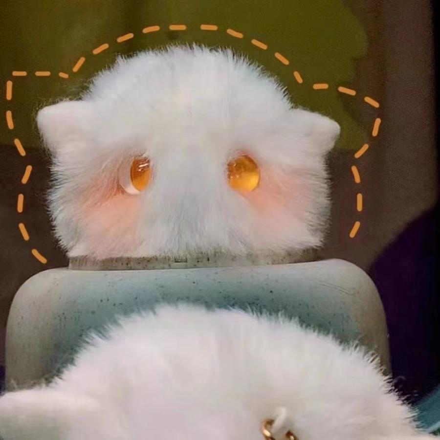 plusnao キーホルダー フェイクファー 猫 ねこ ネコ バッグチャーム