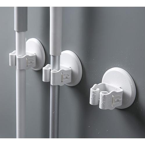 plusnao モップホルダー ほうきホルダー 傘掛け 傘立て 掃除用具 壁