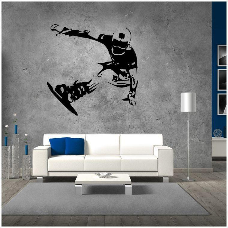 ウォールステッカー 壁紙シール ウォールシール スノーボード スノボ スポーツ カジュアル シンプル おしゃれ かっこいい カッコイイ 壁シール 壁面 Zak 350 プラスナオyahoo 店 通販 Yahoo ショッピング