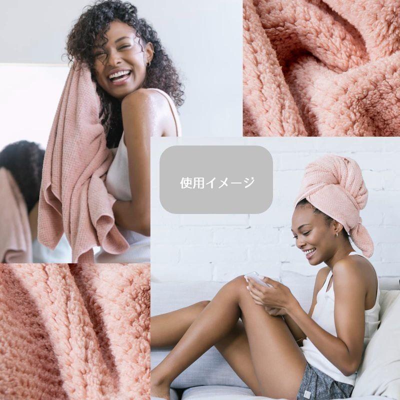 plusnao（プラスナオ） ヘアドライタオル タオルキャップ バスタオル