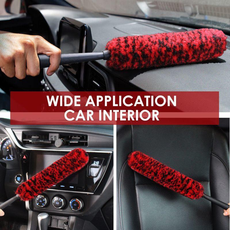 洗車スポンジ 洗車ブラシ カー用品 洗車用品 スティックタイプ 柄付き 