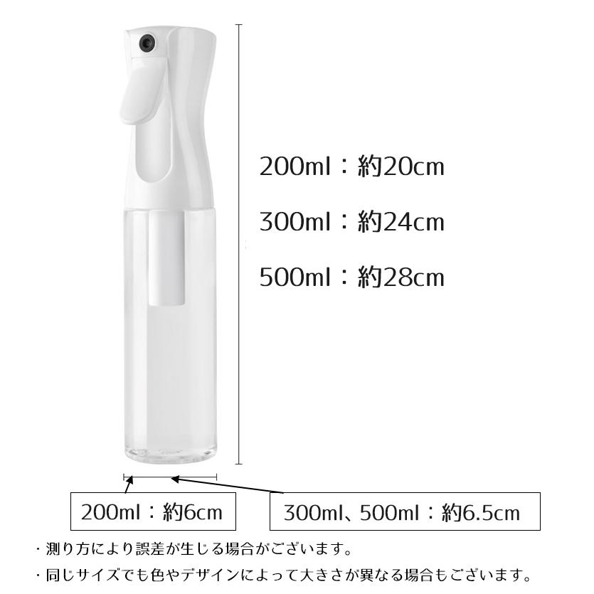 霧吹き ミストスプレー 霧吹きボトル スプレーボトル 連続噴射