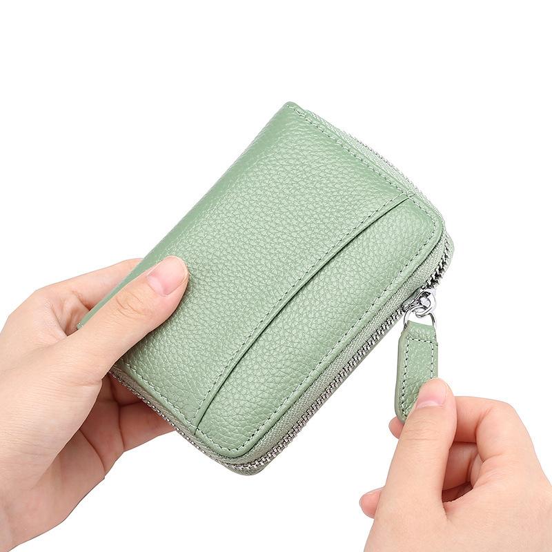 アウトレット ミニ財布 レディース 本革 コンパクト ボックス型 コインケース ミニウォレット カードケース RFID 小さい スキミング防止 小銭  牛革 二つ折り 財布