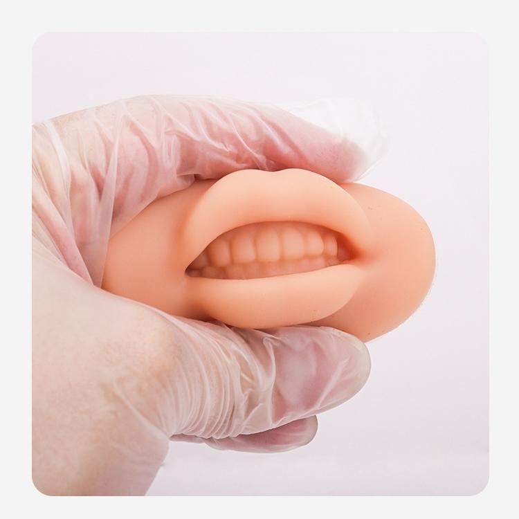 メイク練習用ソフトリップ メイクアップ リップボード 唇 模型 リップタトゥー練習 口紅 リップクリーム リップピアス シュミレーション やわらかい | ブランド登録なし | 03