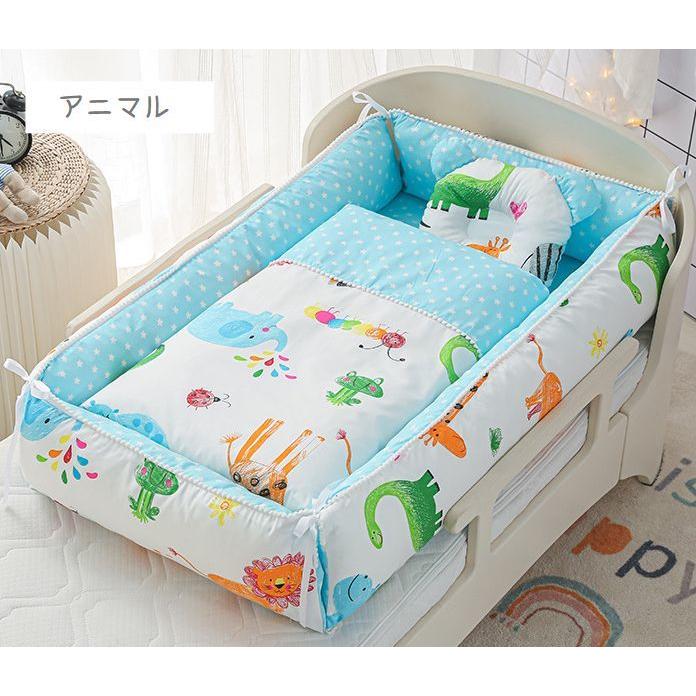 plusnao ベッドインベッド 敷き布団 掛け布団 枕 3点セット