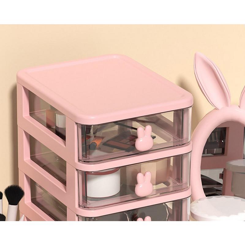 plusnao（プラスナオ） 卓上収納ボックス 3段 収納ケース 小物入れ