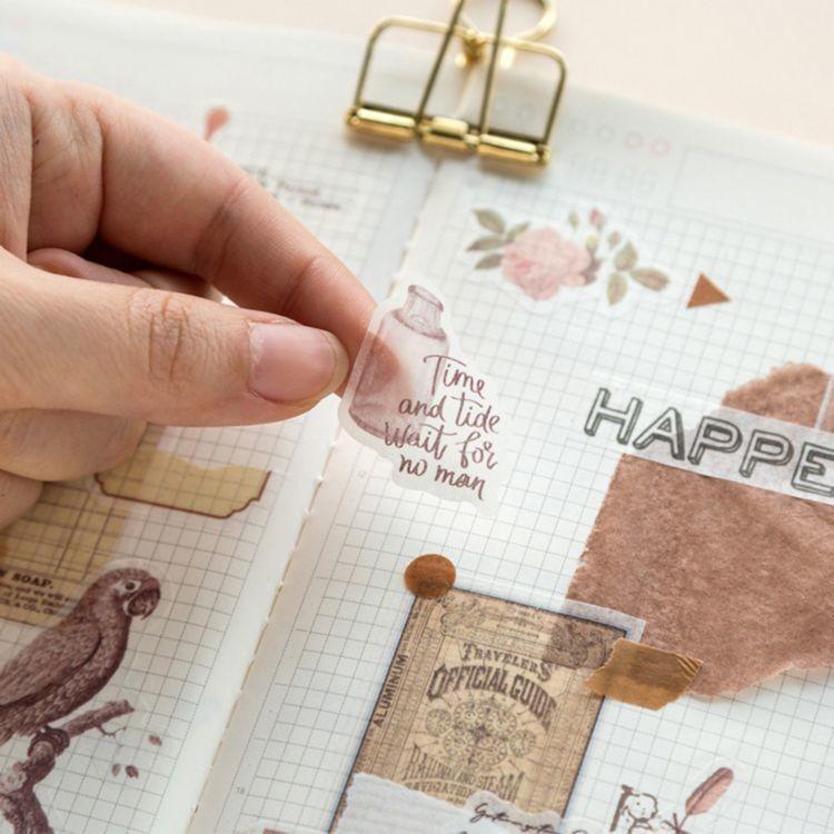 フレークシール デコシール ステッカーシール シール 10枚入り 半透明 季節 可愛い レトロ ファンシー カラフル 日常 女の子 サマー ネコ 手帳 プラスナオ Paypayモール店 通販 Paypayモール