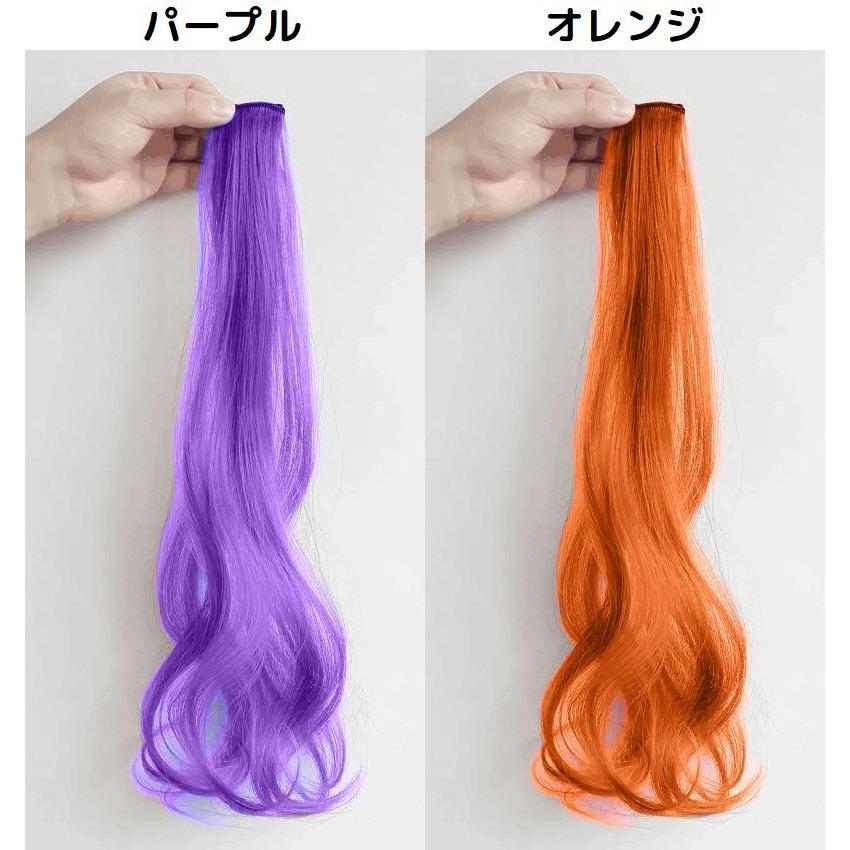 メッシュ　ハーフ　エクステ　ウィッグ　つけ毛　ロング　ストレート エクステ エクステンション ワンタッチ ポイントウィッグ