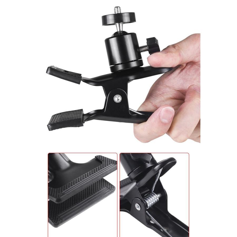 撮影用 ストロボホルダー クリップ式 ネジ式 ライトスタンド