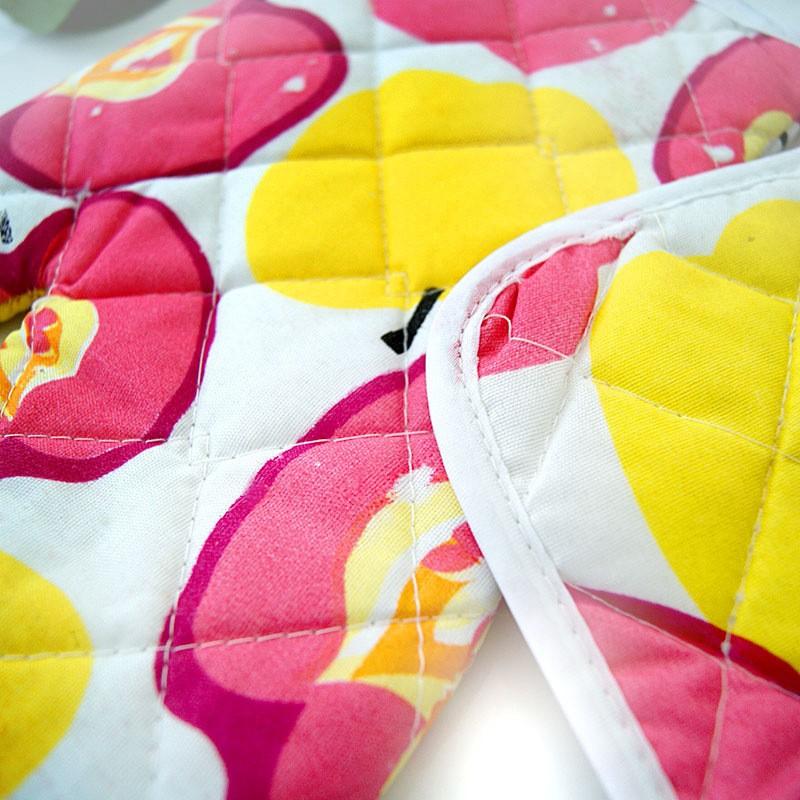 鍋つかみ ミトン キッチンミトン オーブンミトン 鍋敷き 2点セット 2個