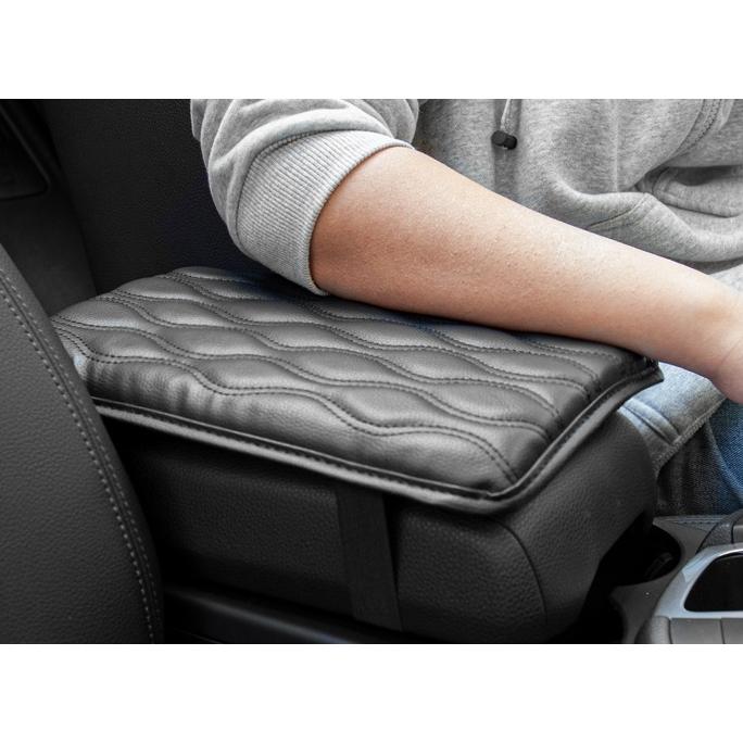 アームレストクッション 肘掛けパッド センターコンソールクッション 肘置き ひじ掛け ひじ置き コンソールカバー 汚れ防止 取付簡単 カー