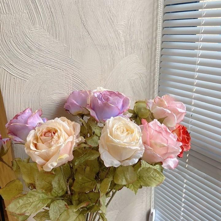 造花 フェイクフラワー アートフラワー 1本 バラ 薔薇 ばら 花 単品