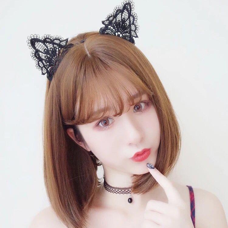 カチューシャ レディース ヘアアクセサリー 大人 猫耳 ネコ耳 レース