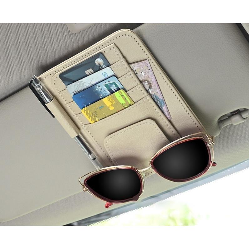 サンバイザーポケット 車用収納ケース サングラスホルダー 車用品