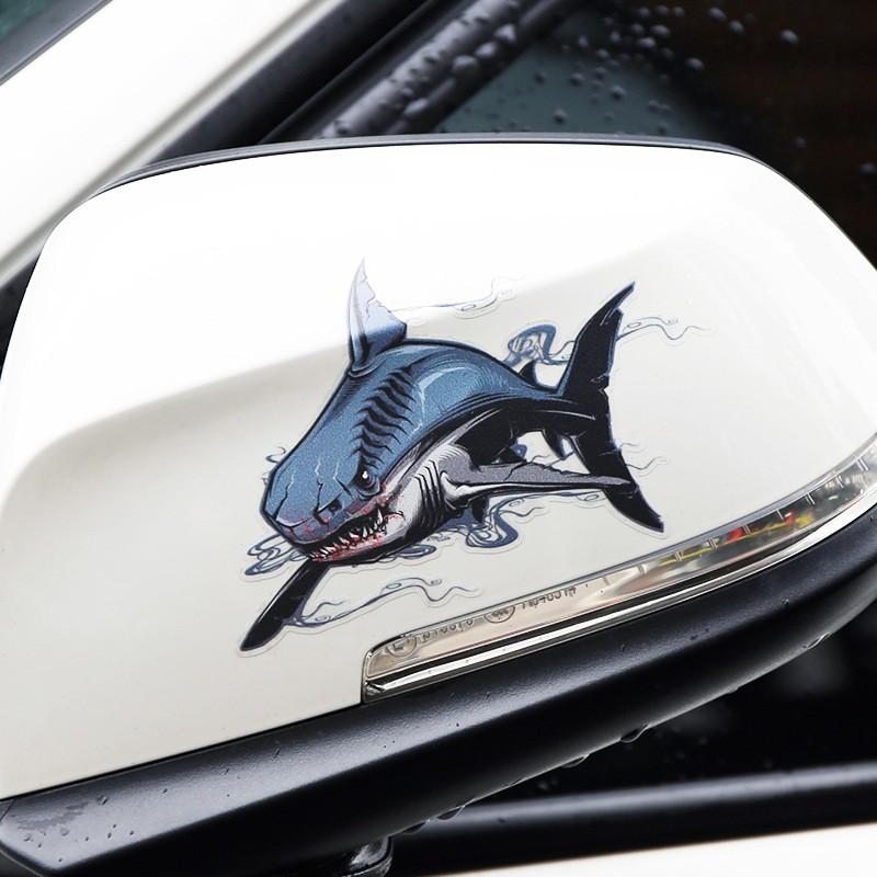 カーステッカー 車用ステッカー ボディステッカー シール 鮫 サメ 熊 クマ 迫力 恐ろしい 恐怖顔 自動車 愛車 外装 装飾 デコレーション かっこ プラスナオ Paypayモール店 通販 Paypayモール