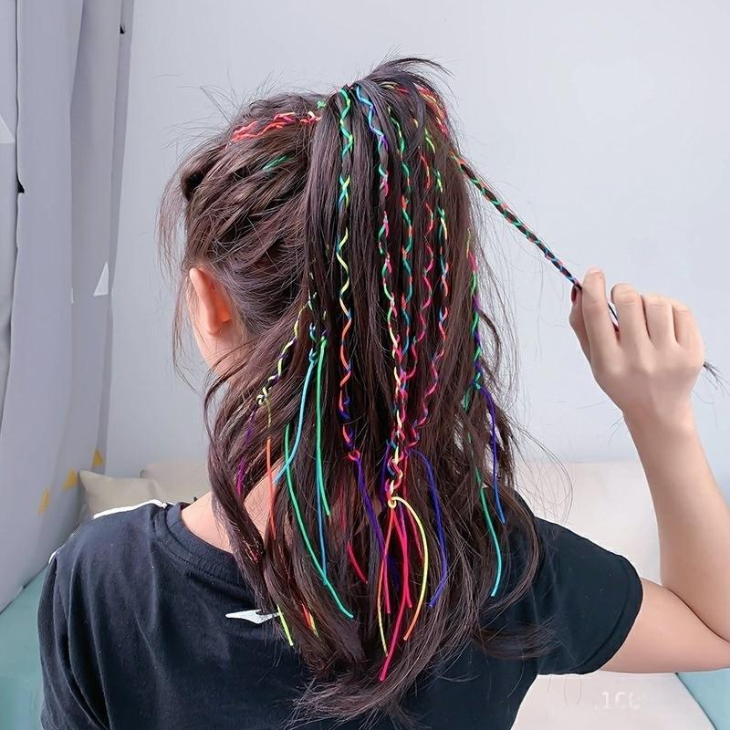 plusnao 編込み用 ヘアリボン 30本セット ヘアゴム ヘアロープ ヘア 