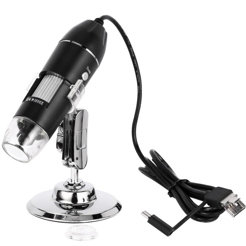 デジタル顕微鏡 マイクロスコープ USB顕微鏡 最大倍率1200X LEDライト デジタル顕微鏡 1600倍 PC パソコン 顕微鏡 USB USB式顕微鏡 マイクロ