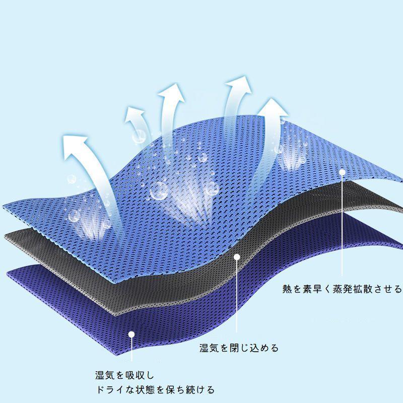 速乾タオル メッシュタオル スポーツタオル 運動 アウトドア イベント 試合 吸水 汗吸収 汗拭き 無地 シンプル カラバリ豊富 行事 旅行 スポーツ | plusnao | 03