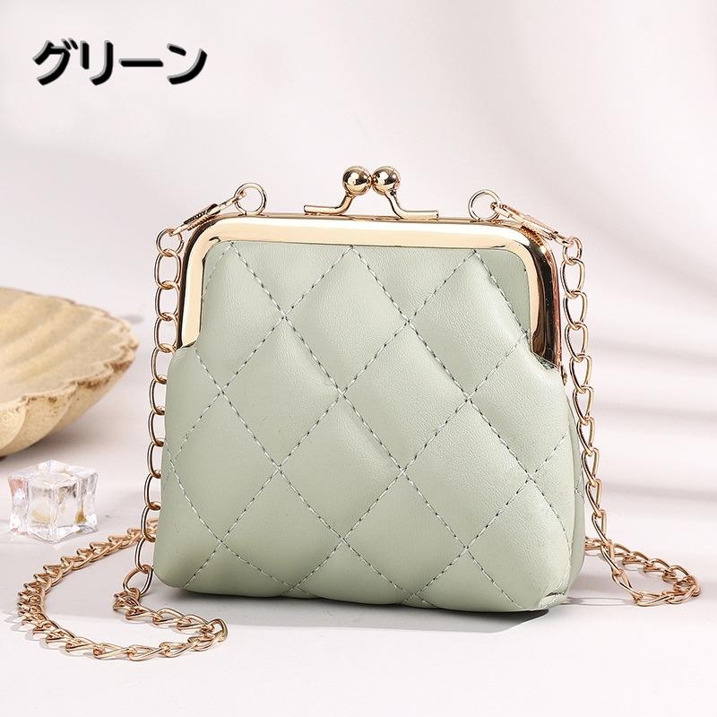 コインケース 小銭入れ ミニショルダーバック がま口 チェーン