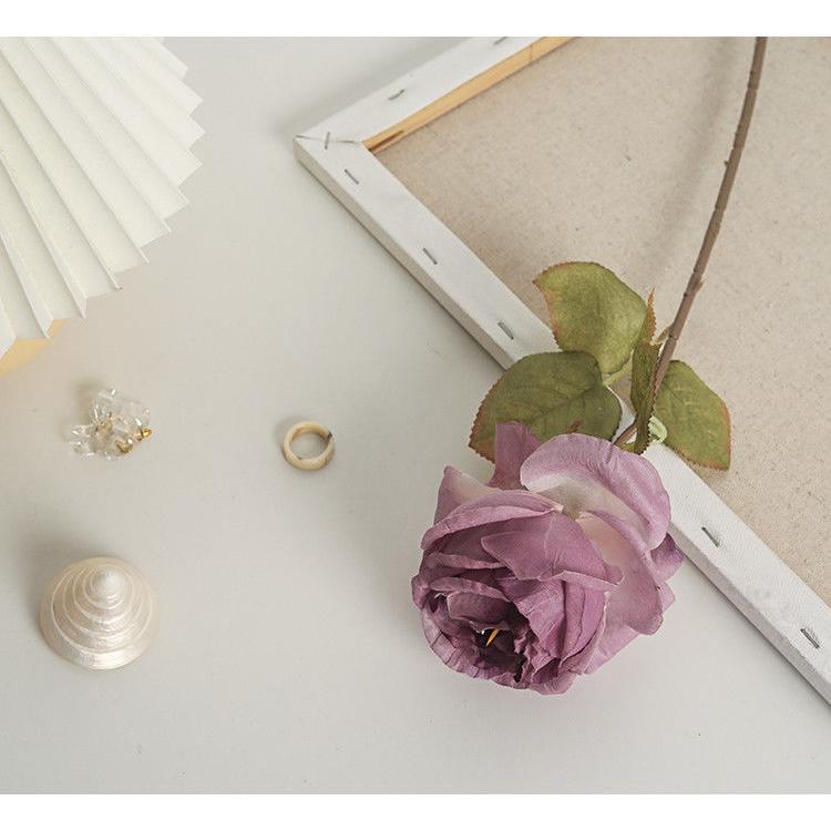 造花 一輪 1本 バラ 薔薇 ローズ 花材 フェイクフラワー アート