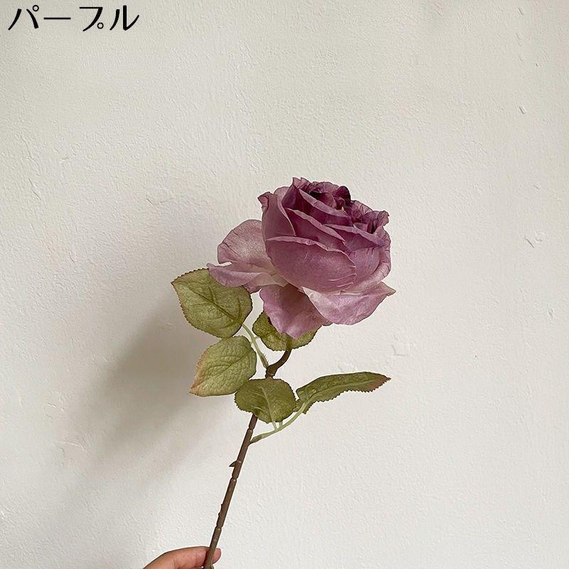 造花 一輪 1本 バラ 薔薇 ローズ 花材 フェイクフラワー アート