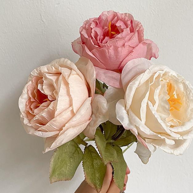 アートフラワーブーケ　花　造花　アートフラワー　管理番号1ーピンクの剣先薔薇 商品詳細 アートフラワー専門店 Akanbi（あーかんび）