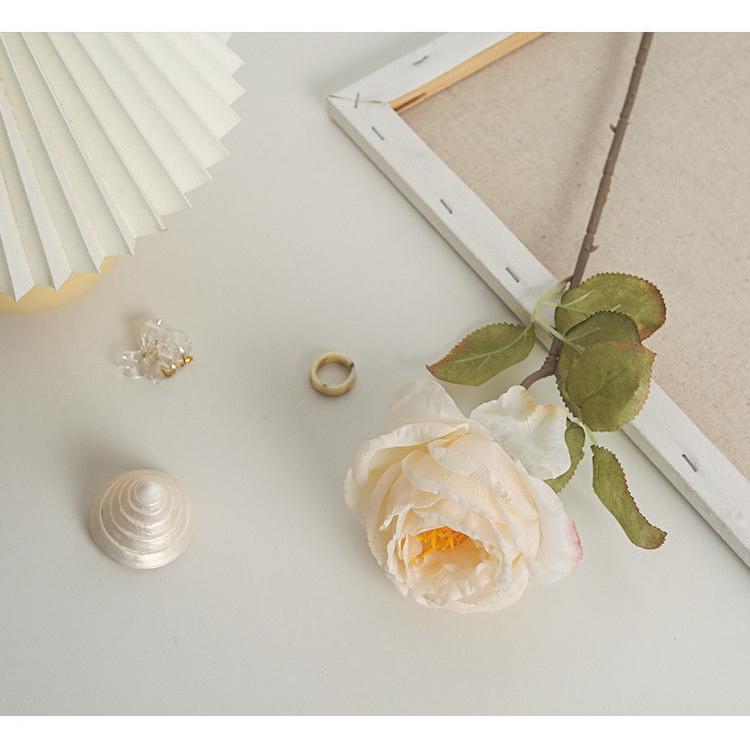 造花 一輪 1本 バラ 薔薇 ローズ 花材 フェイクフラワー アート