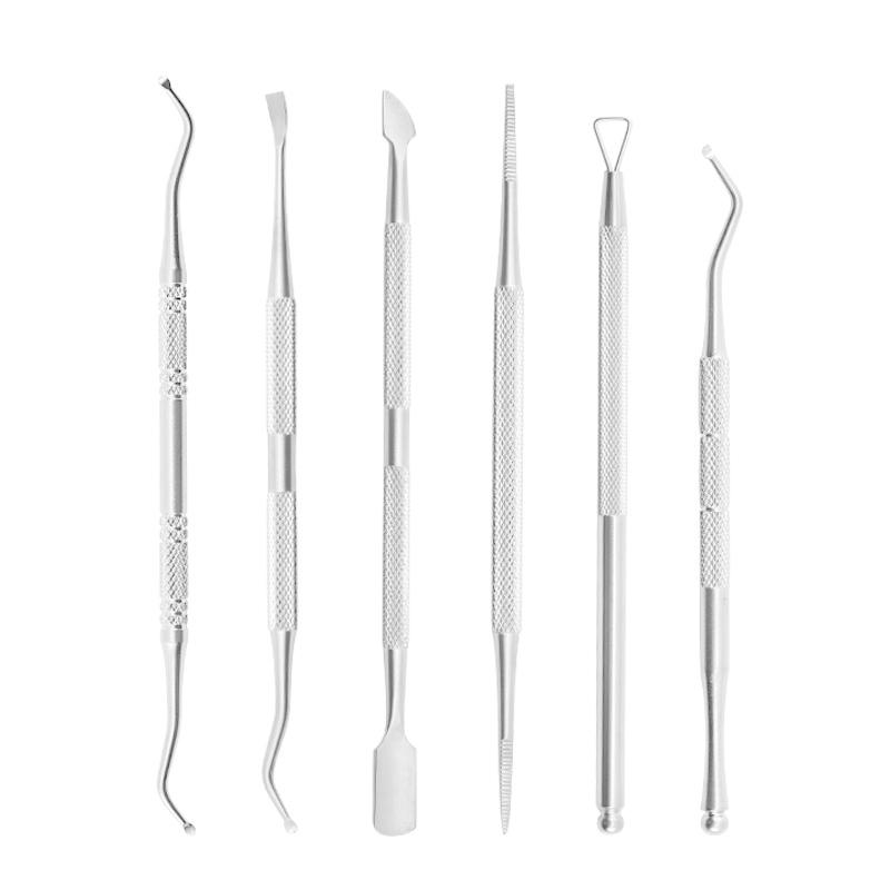 ネイルケア 甘皮プッシャー2本セット 爪ケアツール 単品 キューティクルプッシャー ケア器具 汚れ取り