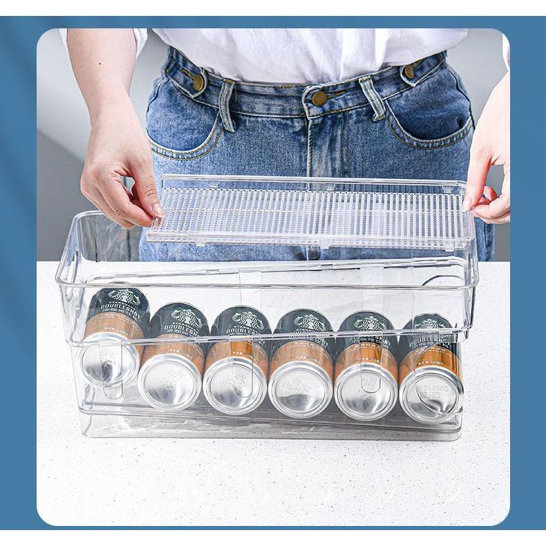 plusnao（プラスナオ） 缶ストッカー 缶飲料 収納ラック 可動式 2段 缶