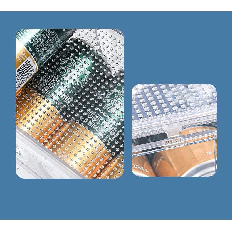 plusnao（プラスナオ） 缶ストッカー 缶飲料 収納ラック 可動式 2段 缶