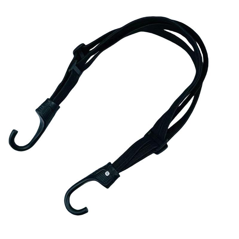 バイク用荷物固定ベルト 荷台用 ロープ ゴムバンド フック付き