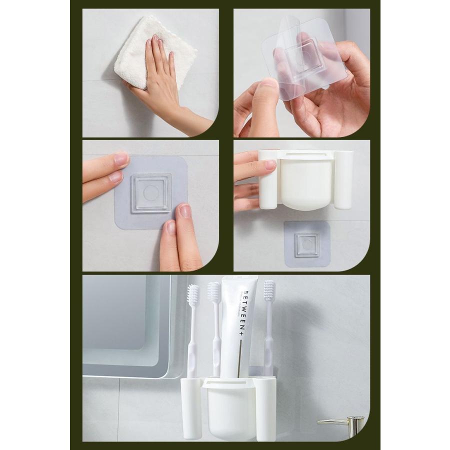 plusnao（プラスナオ） 歯ブラシスタンド 歯ブラシ立て 歯磨き粉