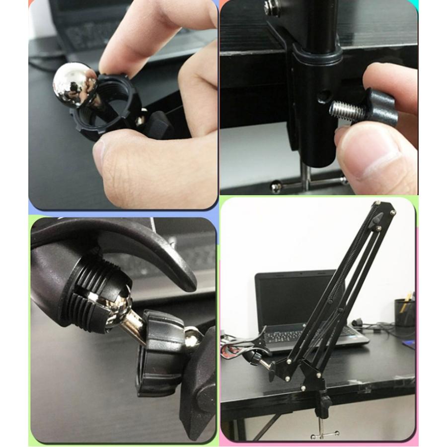 スマホスタンド アームスタンド スマホホルダー クランプ式 多角度撮影