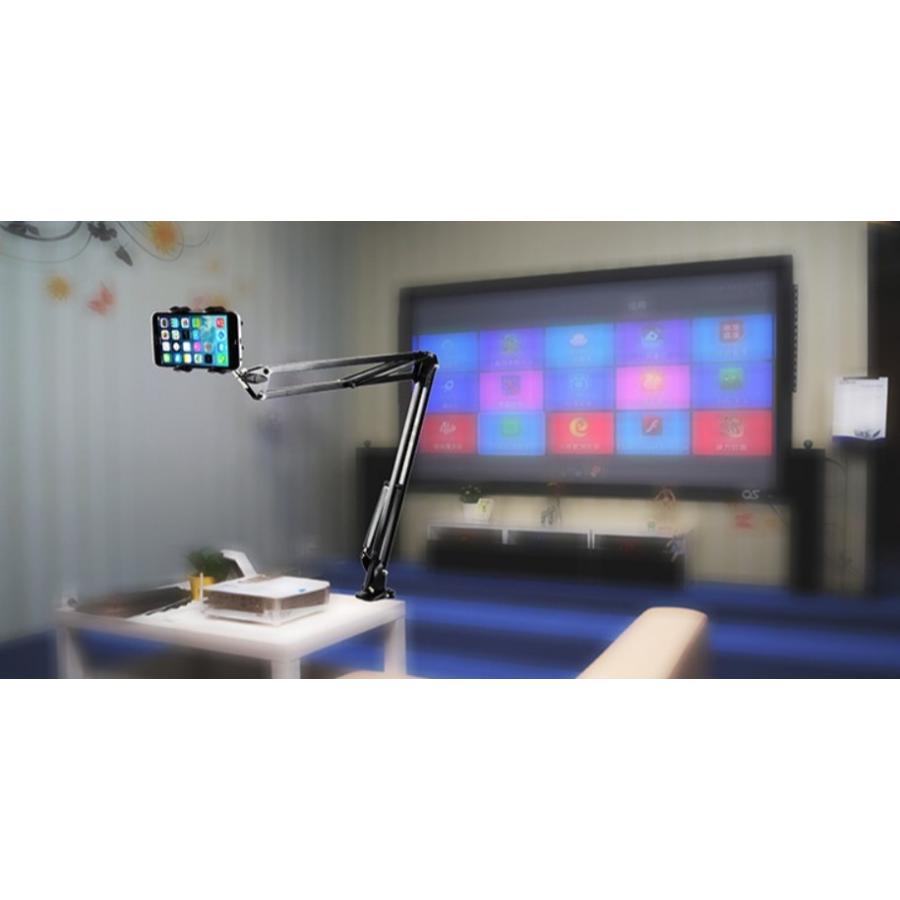 スマホスタンド アームスタンド スマホホルダー クランプ式 多角度撮影