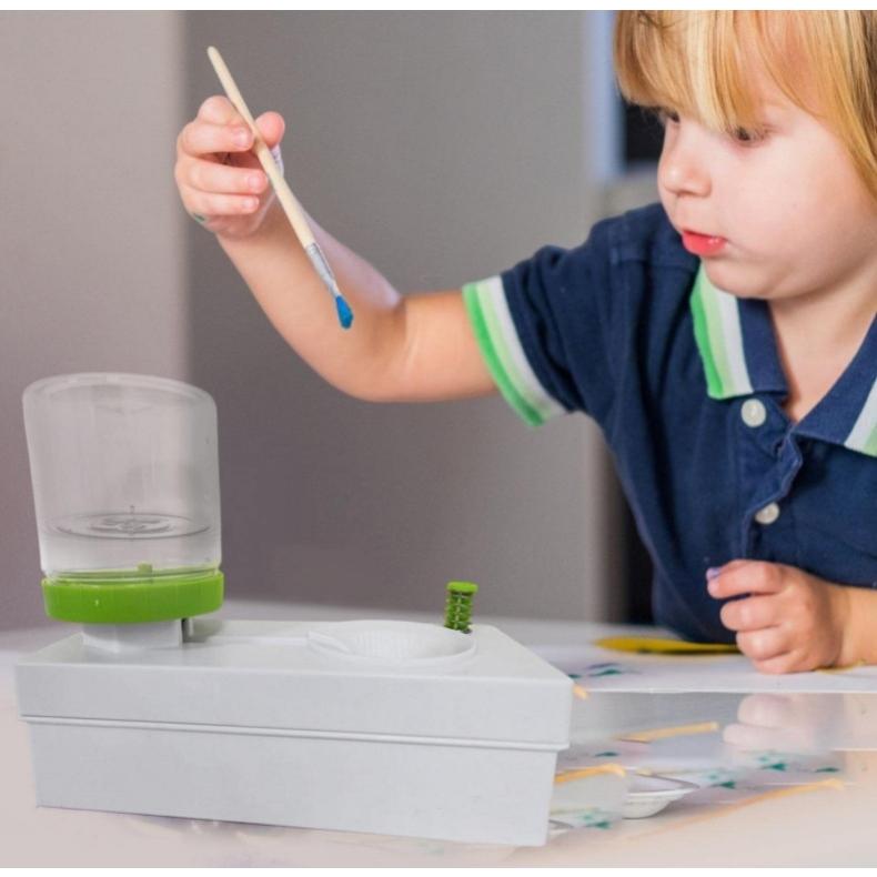 筆洗い 自動 絵具 筆 筆洗器 ブラシクリーナー ブラシ 便利 画材 筆
